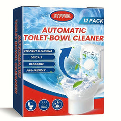 12pcs Toilet Bowl Cleaner Automatic Toilet Cleaning Effervescent Tablet