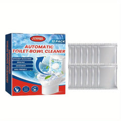 12pcs Toilet Bowl Cleaner Automatic Toilet Cleaning Effervescent Tablet