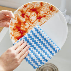 3pcs Microfiber Cleaning Cloth Dish Towel Household Rag Kitchen Dishwashing