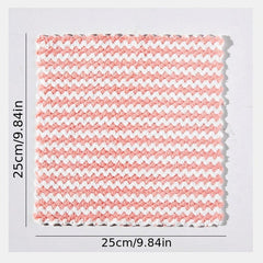 3pcs Microfiber Cleaning Cloth Dish Towel Household Rag Kitchen Dishwashing