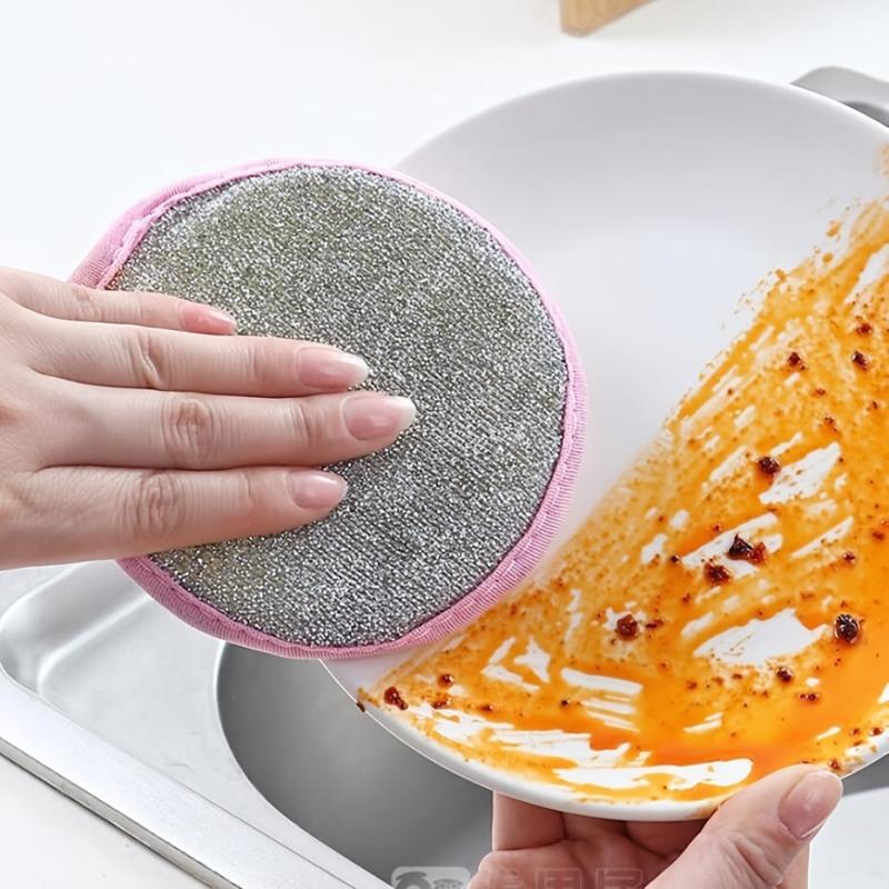 5pcs Cleaning Cloth Double Side Dishwashing Sponge Pan Dish Wash Sponges