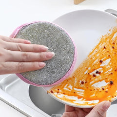 5pcs Cleaning Cloth Double Side Dishwashing Sponge Pan Dish Wash Sponges
