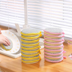 5pcs Cleaning Cloth Double Side Dishwashing Sponge Pan Dish Wash Sponges