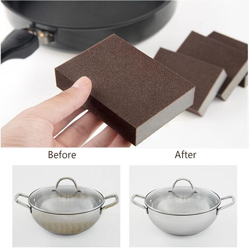 10pcs Magic Cleaning Sponge Decontamination Wipe for Pot Bottom Rust