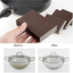 10pcs Magic Cleaning Sponge Decontamination Wipe for Pot Bottom Rust