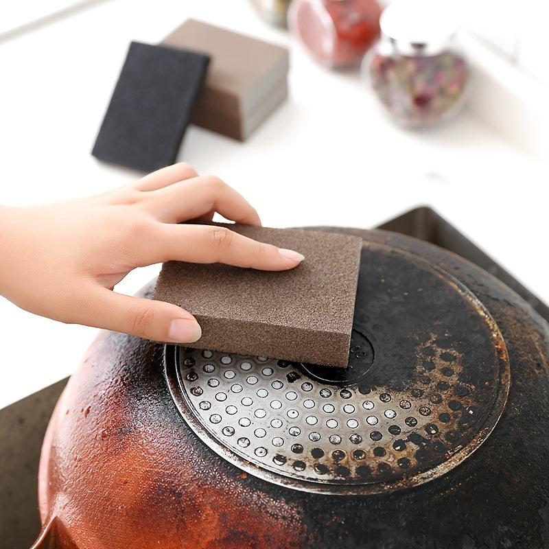 10pcs Magic Cleaning Sponge Decontamination Wipe for Pot Bottom Rust