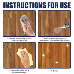 3pcs Furniture Polishing Nano Coating Agent For Wood & Ceramic Floor Cleaning