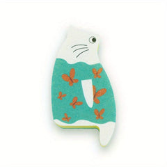 Cat Cartoon Dishwashing Sponge Brush Household Cleaning Tools