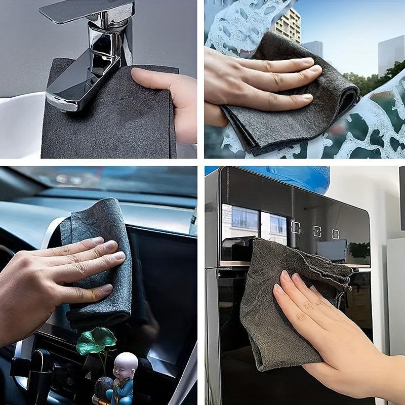10pcs Microfiber Cleaning Cloth Multifunctional Household Rag
