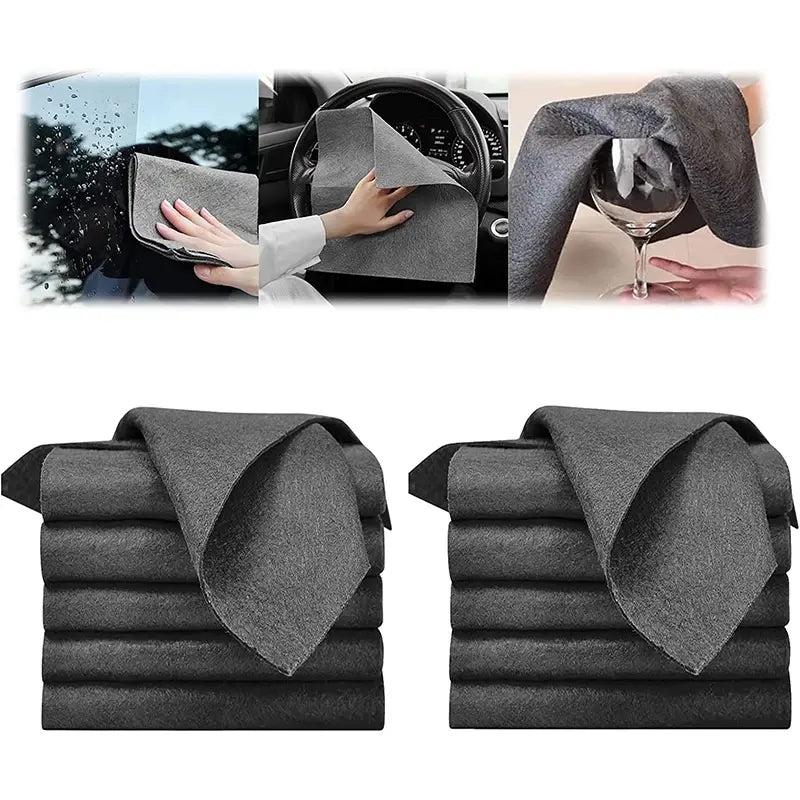 10pcs Microfiber Cleaning Cloth Multifunctional Household Rag