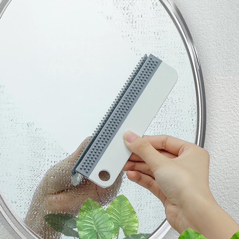 Soft Silicone Glass Wiper Scraper Window Cleaning Brush for Car Mirror
