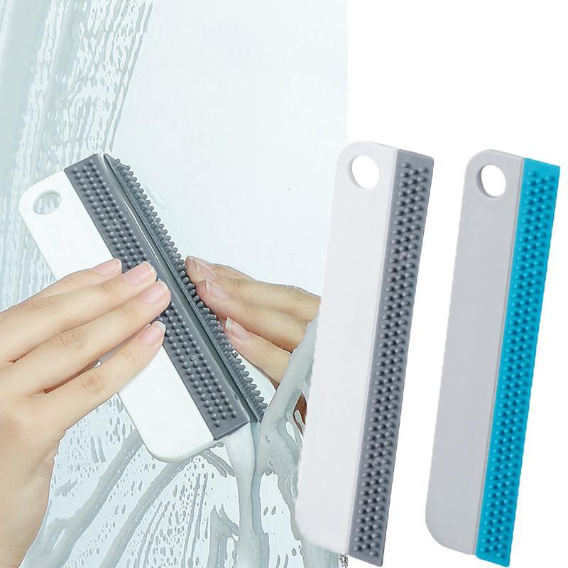Soft Silicone Glass Wiper Scraper Window Cleaning Brush for Car Mirror