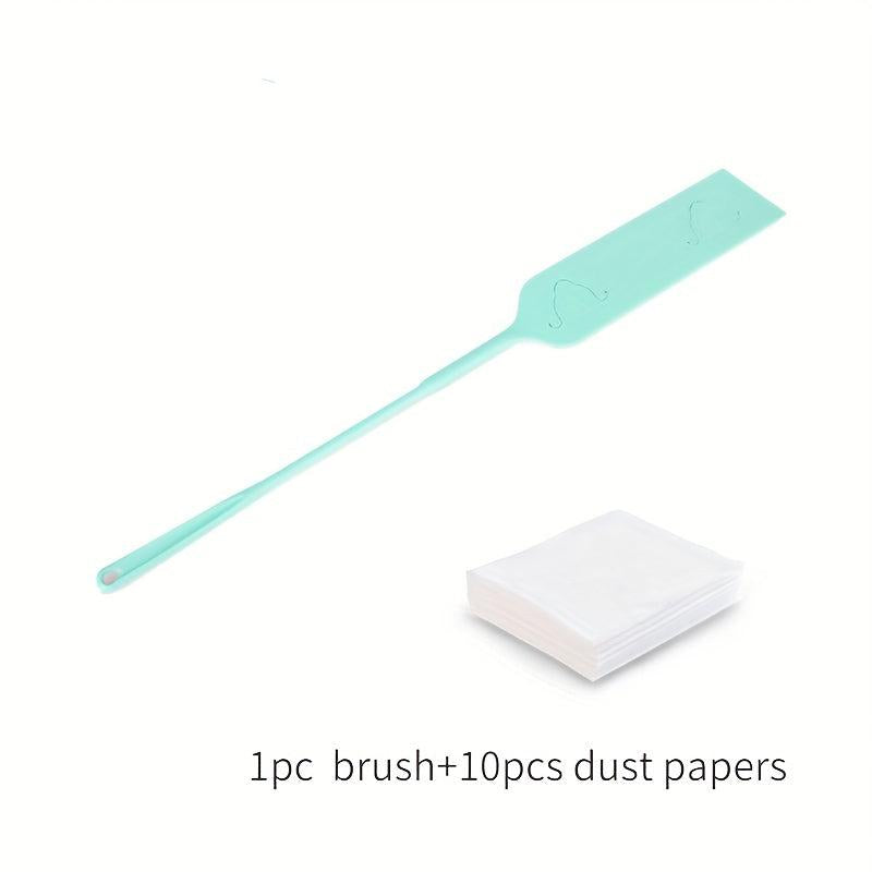 Household Cleaning Brush with Long Handle & 10 Cleaning Cloths