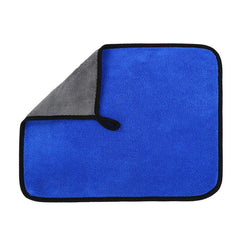 Microfiber Dish Cloth Double Coral Fleece Padded Absorbent Car Wash