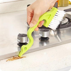 Green Swan Handheld Crevice Brush for Window and Door Cleaning