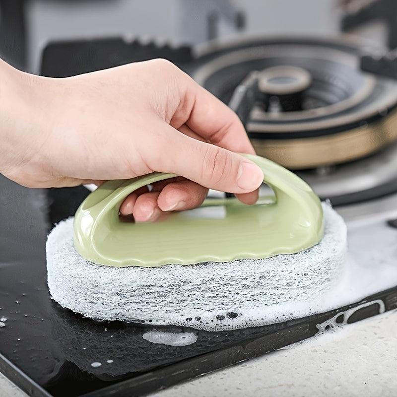 3pcs Sponge Brush for Kitchen and Bathroom Cleaning