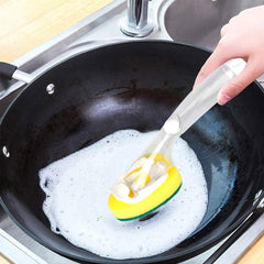 8pcs Durable Sponge Heads for Dishwashing Brush