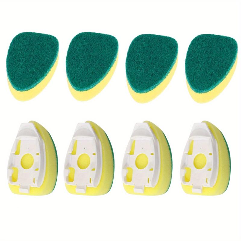 8pcs Durable Sponge Heads for Dishwashing Brush