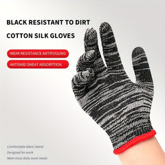 12 Pairs Heavy Duty Work Gloves, Durable & Dirt Resistant