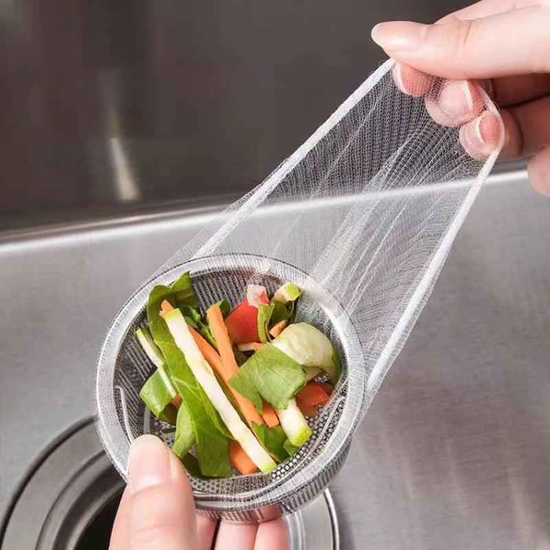 100pcs Disposable Sink Strainer Mesh Bag Food Waste Collection