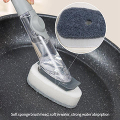 Kitchen Cleaning Long Handle Dish Brush with Soap Dispenser