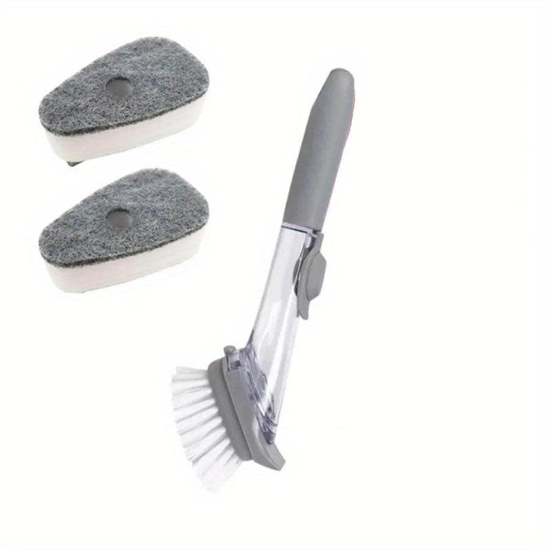 Kitchen Cleaning Long Handle Dish Brush with Soap Dispenser