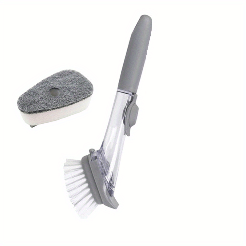 Kitchen Cleaning Long Handle Dish Brush with Soap Dispenser