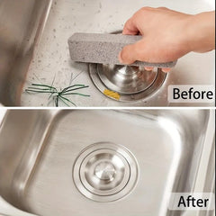 2pcs Pumice Cleaning Stone Toilet Bowl Cleaner Hard Water Ring Remover For Bath