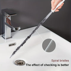 Flexible Pipe Dredging Brush Hair Sewer Sink Cleaning Tool