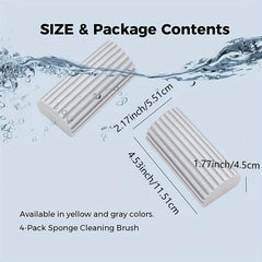 1pc Damp Clean Duster Sponge Cleaning Brush For Blinds Glass Baseboards Vents