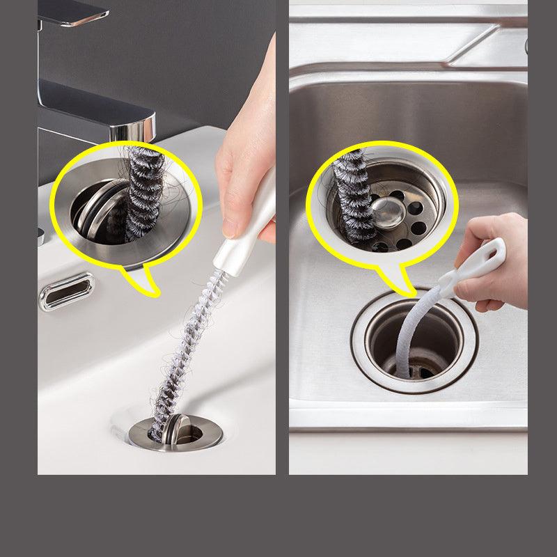 Sewer Dredging Tool Sink Drain Overflow Cleaning Brush