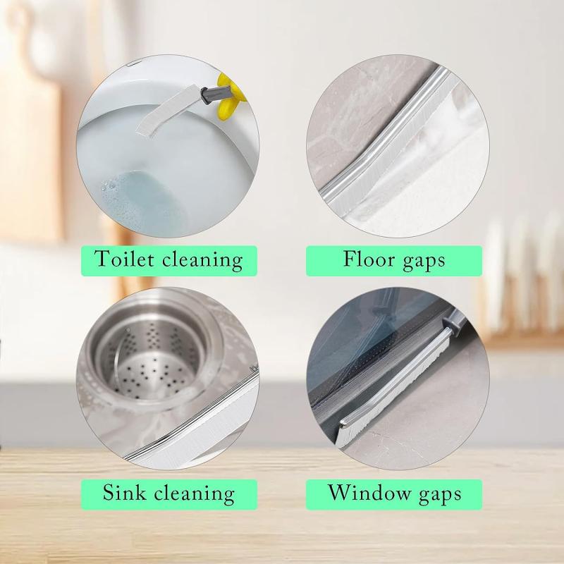 2pcs Multifunctional Grout Cleaner Scrubbing Brush Ultra fine Bristle Brush