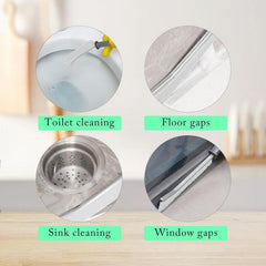 2pcs Multifunctional Grout Cleaner Scrubbing Brush Ultra fine Bristle Brush