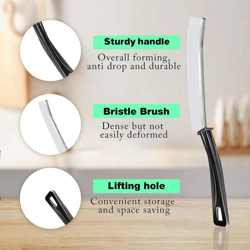 2pcs Multifunctional Grout Cleaner Scrubbing Brush Ultra fine Bristle Brush