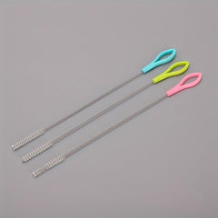 4pcs Stainless Steel Straw Brush Cleaning Brush