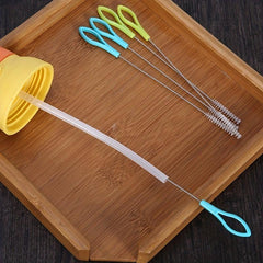 4pcs Stainless Steel Straw Brush Cleaning Brush