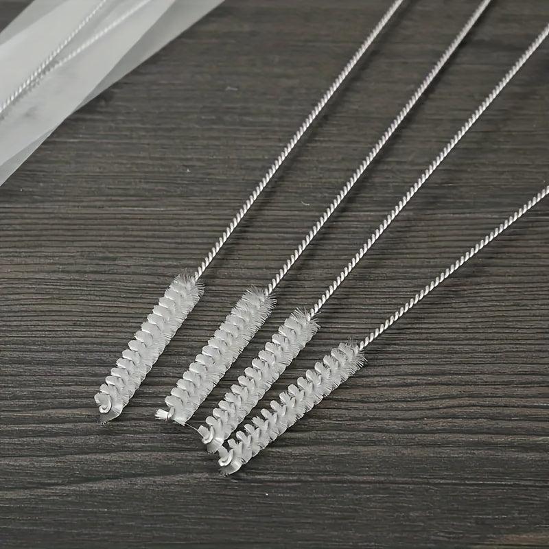 4pcs Stainless Steel Straw Brush Cleaning Brush