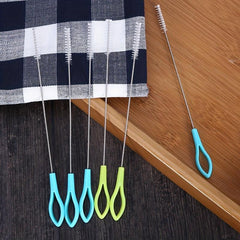 4pcs Stainless Steel Straw Brush Cleaning Brush