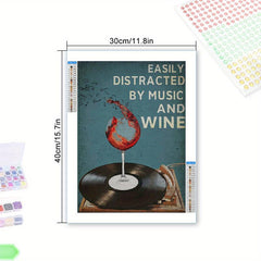 Retro 5D Diamond Painting Kit for Adults