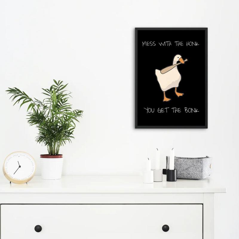 Cartoon Goose Poster Modern Home Decoration Wall Art Canvas Printing Painting