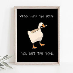 Cartoon Goose Poster Modern Home Decoration Wall Art Canvas Printing Painting