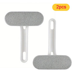 2-in-1 Portable Pet Hair Remover Brush - Double Sided Lint Roller