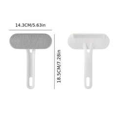 2-in-1 Portable Pet Hair Remover Brush - Double Sided Lint Roller