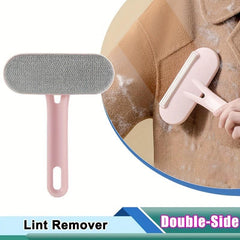 2-in-1 Portable Pet Hair Remover Brush - Double Sided Lint Roller