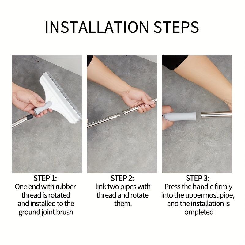 Rotary Floor Scrub Brush for Tile and Grout Cleaning 38 Long Brush Head