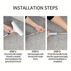 Rotary Floor Scrub Brush for Tile and Grout Cleaning 38 Long Brush Head