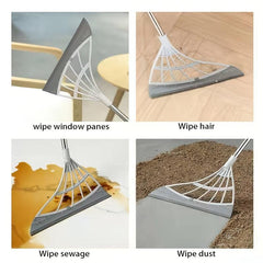 Multifunctional Magic Broom Silicone Floor Scraping Broom
