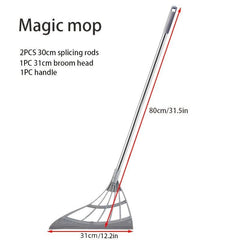 Multifunctional Magic Broom Silicone Floor Scraping Broom