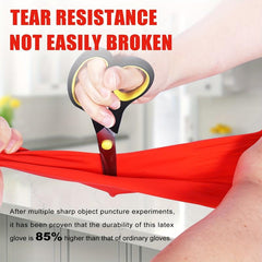 3pairs Reusable Waterproof Latex Cleaning Gloves Durable