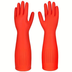 3pairs Reusable Waterproof Latex Cleaning Gloves Durable
